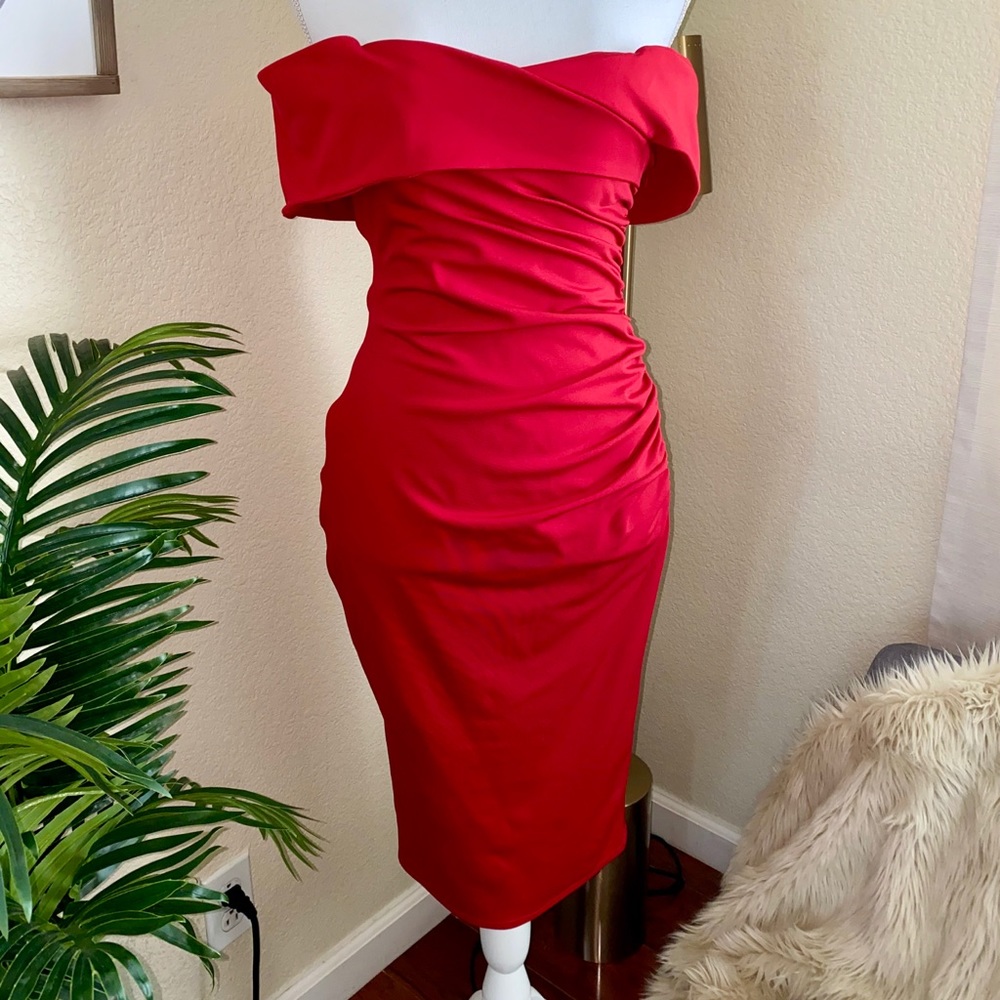 Red | Dress | Off The Shoulder